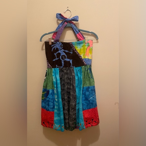 Hand Painted Custom Made Jam Band Festival  Dress - Picture 1 of 15